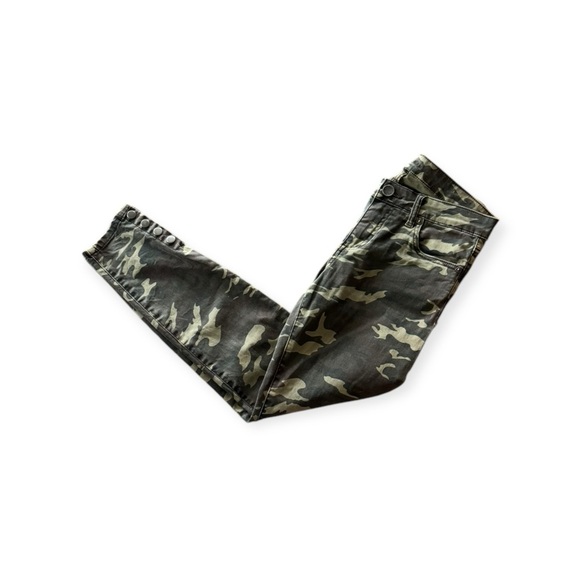 Kut from the Kloth camouflage army pattern pants ankle skinny Sz small - Picture 3 of 10